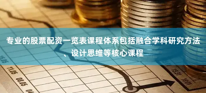 专业的股票配资一览表课程体系包括融合学科研究方法、设计思维等核心课程